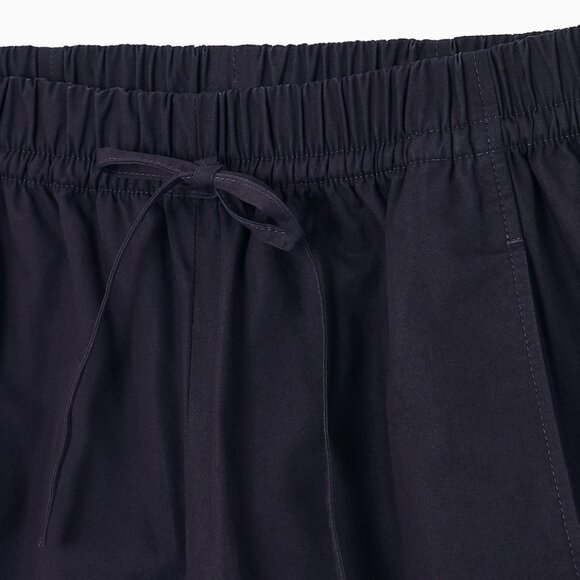 COS Elasticated Barrel-Leg Trousers in Navy - Picture 2 of 10